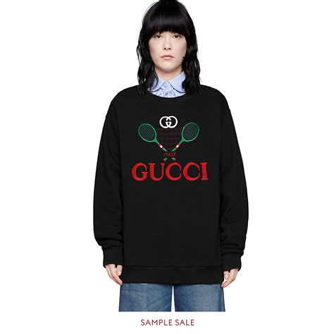 oversize sweatshirt with gucci tennis|gucci sweatpants for men.